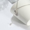 Honeycomb Dangle Pendant Necklace for Women Cz Sterling Silver Ginger Lyne Collection - 3 of 4