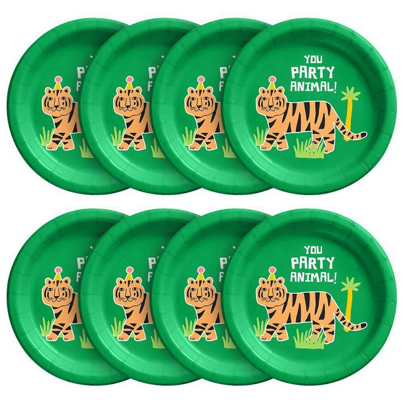 10ct Jungle Tiger Snack Plates - Spritz&#8482;, 2 of 3