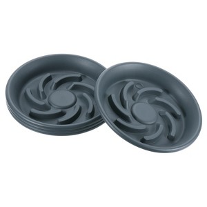 Unique Bargains Home Garden Office PP Resin Plant Saucer 4 Pcs - 1 of 4