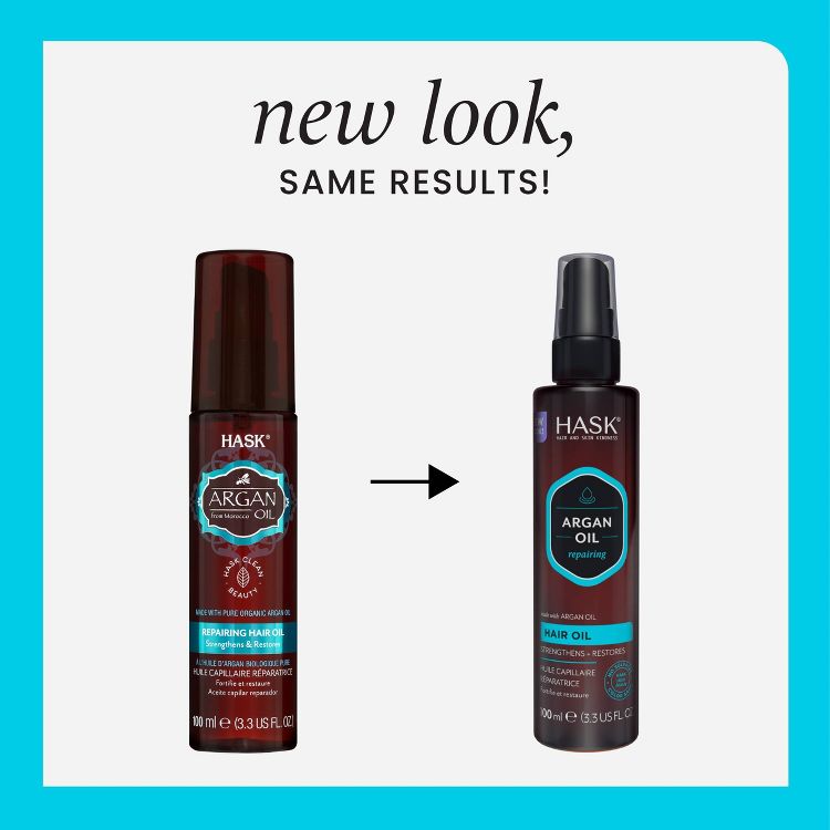 Hask Argan Oil Repairing Shine Hair Oil - 3.3 fl oz, 3 of 8