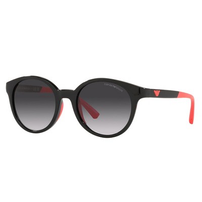 Emporio Armani EK 4185 50178G Childrens Phantos Sunglasses Shiny Black/Fuchsia 47mm