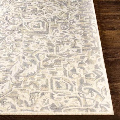 Normanton 2' x 3' Gray Wool Tufted Area Rug