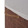 vidaXL Bamboo Laundry Bin Rectangular Brown - 4 of 4