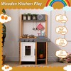 Kids Wooden Mud Kitchen, Outdoor Play Kitchen Playset with Cookware Accessories, Faucet and Sink - 2 of 4