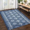 Acekool Area Rug Machine Washable Geometric Low Pile Non Slip Indoor Carpet for Living Room Bedroom Nursery - 2 of 4