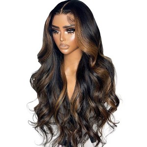 Jessie's Wig 20-24 Inch Body Wave Wig 7x5 Pre Cut Lace Highlight Brown Color 1 Pc/Pack - 1 of 4