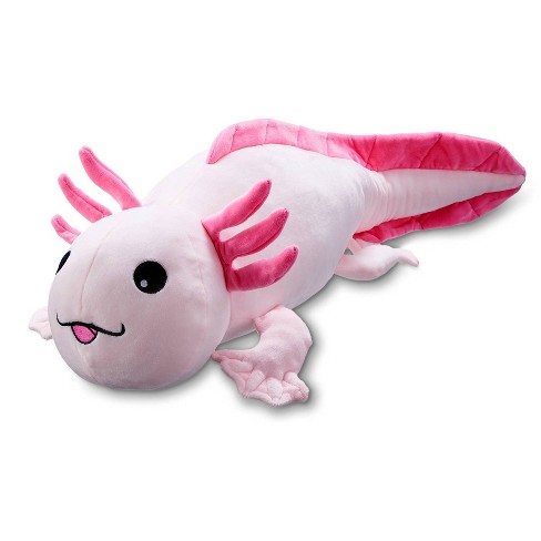 SENSORY4U Weighted Axolotl Stuffed Animal- Super Soft, Cute Plush Axol –