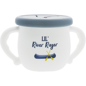 Pavilion Gift Company - River Rager - 3.5" Silicone Snack Bowl with Lid - Dining Bowls - 1 of 4