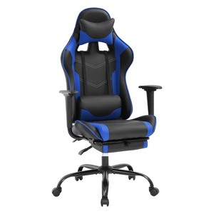 BestMassage Gaming Chair Computer Gamer Chair with Lumbar Support and Footrest Rolling Swivel Design Office Chair for Home Office and Gaming - 1 of 4