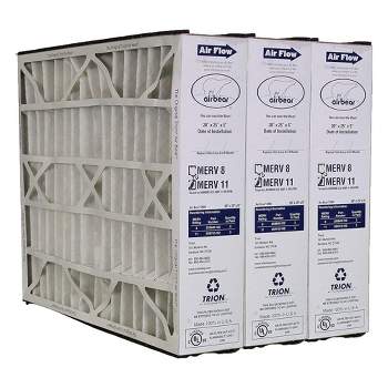 Trion 259112-102 Air Bear 20 x 25 x 5 Inch MERV 11 High Performance Air Purifier Filter Replacement for Air Bear Cleaner Purification Systems (3 Pack)