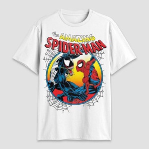 Men's Amazing Spider-Man Short Sleeve Graphic T-Shirt - White - 1 of 3