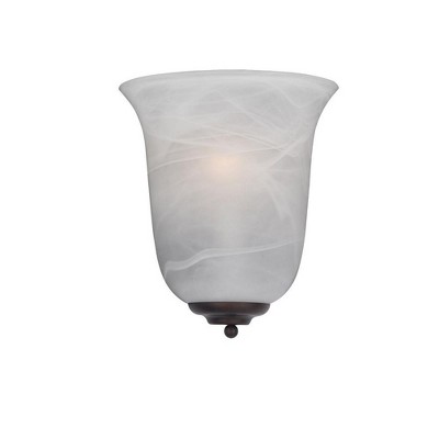 Maxim Lighting Essentials - 2058x 1 - Light Wall Light in  Oil Rubbed Bronze
