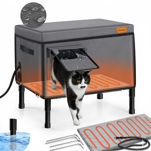 Gimars Indestructible Heated Cat Houses for Outdoor Cats - 1 of 4