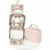 Pink Extra Large Travel Toiletry Bag for Women, Portable Hanging Organizer for Family-Sized Toiletries & Makeup - 4 of 4