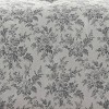 Laura Ashley Annalise Floral 100% Cotton Duvet Cover Bonus Set Gray - 4 of 4
