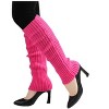INSPIRE CHIC Women's Knitted Solid Color Warm Knee High Length Ribbed Leg Warmers - 3 of 4