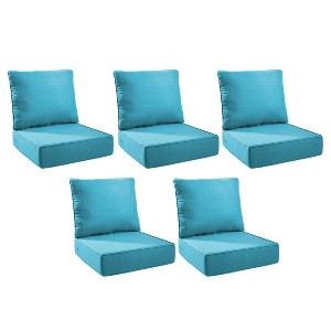 Gymojoy Outdoor Deep Seat Cushion Set 24 x 24 x 6 Inch - 5 Pair - 1 of 4