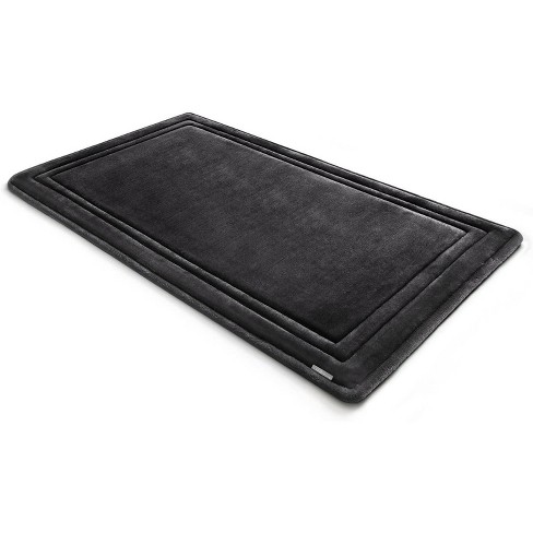 Piccocasa Absorbent Soft Long Washable Non-slip Memory Foam Bath Tub Mat  Floor Runner Rug Dark Grey 16 X 47 : Target