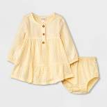 Baby Girls' Solid Long Sleeve Dress - Cat & Jack™