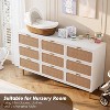 Acekool Rattan 9 Drawer Dresser, Tall Chest with Metal Legs, Handwoven Storage for Bedroom, Living Room, - 4 of 4