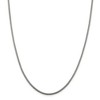 Black Bow Jewelry 2mm, Sterling Silver Fancy Round Box Chain Necklace - 3 of 4