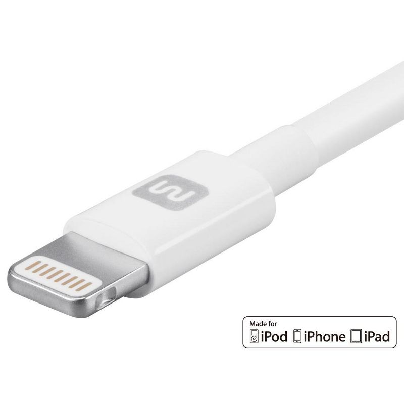 Monoprice Apple MFi Certified Lightning to USB Charge & Sync Cable - 3 Feet - White | iPhone X, 8, 8 Plus, 7, 7 Plus, 6, 6 Plus, 5S - Select Series, 3 of 7