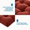 Outdoor Chair Cushions,3 Piece Loveseat Outdoor Cushions Set,Tufted/Wicker Patio Cushion for Patio Furniture All Weather,44"x19"x5" - 4 of 4