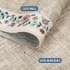 Large Farmhouse Floral Rug, Non-Slip, Thin, Washable, Soft Low-Pile, non-Shedding, Foldable Indoor Carpet for Office, Open Spaces - 4 of 4