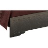 Sapphtopaz Modern Bed Frame with Button Tufting Upholstered Headboard Wood Platform Bed with LED for Bedroom, Apartment - 2 of 4