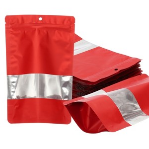 Unique Bargains Matte Metallic Aluminum Foil Zip Closure Food Storage Containers 60 Pcs - 1 of 4