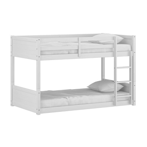 Twin Over Twin Capri Wood Floor Kids' Bunk Bed White - Hillsdale ...