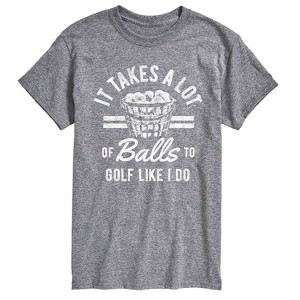 Men's - Instant Message - It Takes A Lot Of Balls Short Sleeve Graphic T-Shirt - 1 of 4