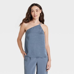 Women's One Shoulder Tank Top - A New Day™ - 1 of 3
