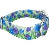 Country Brook Petz 1 1/2 Inch Premium Blue April Blossoms Dog Collar - 4 of 4