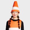 Kids' and Adult Glow in the Dark Construction Cone Halloween Costume with Headpiece One Size - Hyde and EEK! Boutique™ - 3 of 3