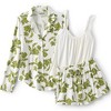 Lands' End Women's Cooling 3 Piece Pajama Set - Long Sleeve Top Cami and Shorts - 3 of 4