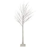 Northlight 6' LED Lighted White Christmas Twig Tree - Warm White Lights