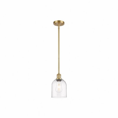 Bella - 1 Light Stem Hung Mini Pendant In Industrial Style-9.5 Inches Tall and 5.5 Inches Wide
