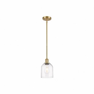 Bella - 1 Light Stem Hung Mini Pendant In Industrial Style-9.5 Inches Tall and 5.5 Inches Wide - 1 of 1