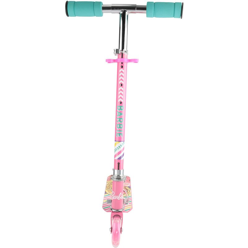 Barbie - 2 Wheel foldable Scooter Light Up Wheels lightweight and sturdy for Kids, 2 of 6