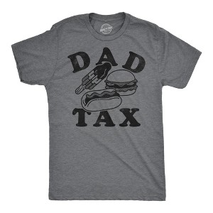 Mens Funny T Shirts Dad Tax Junk Food Sarcastic Food Graphic Novetly Tee For Men - Crazy Dog Men's T Shirt - 1 of 4