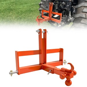 3 Point Trailer Hitch 2" Receiver, Quick Hitch Attachment with Towing Ball Mount, Receiver Tow Drawbar for Tractor Standard Category 1 - 1 of 4
