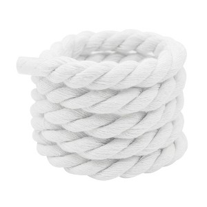 INSPIRE CHIC Chunky Rope Laces Round Hand-woven Solid Color Shoelaces for Sneakers 1 Pair - 1 of 4
