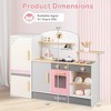 Costway Kids Chef Play Kitchen Set Toddlers Wooden Pretend Toy Playset with Range Hood - 3 of 4