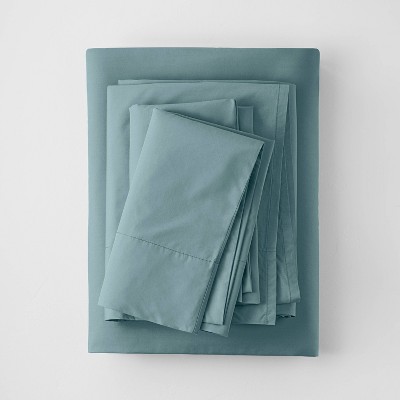 Washed Supima Percale Solid Sheet Set - Casaluna™
