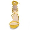 Allegra K Women's Solid Open Toe Lace Up Stiletto Sandals - 3 of 4