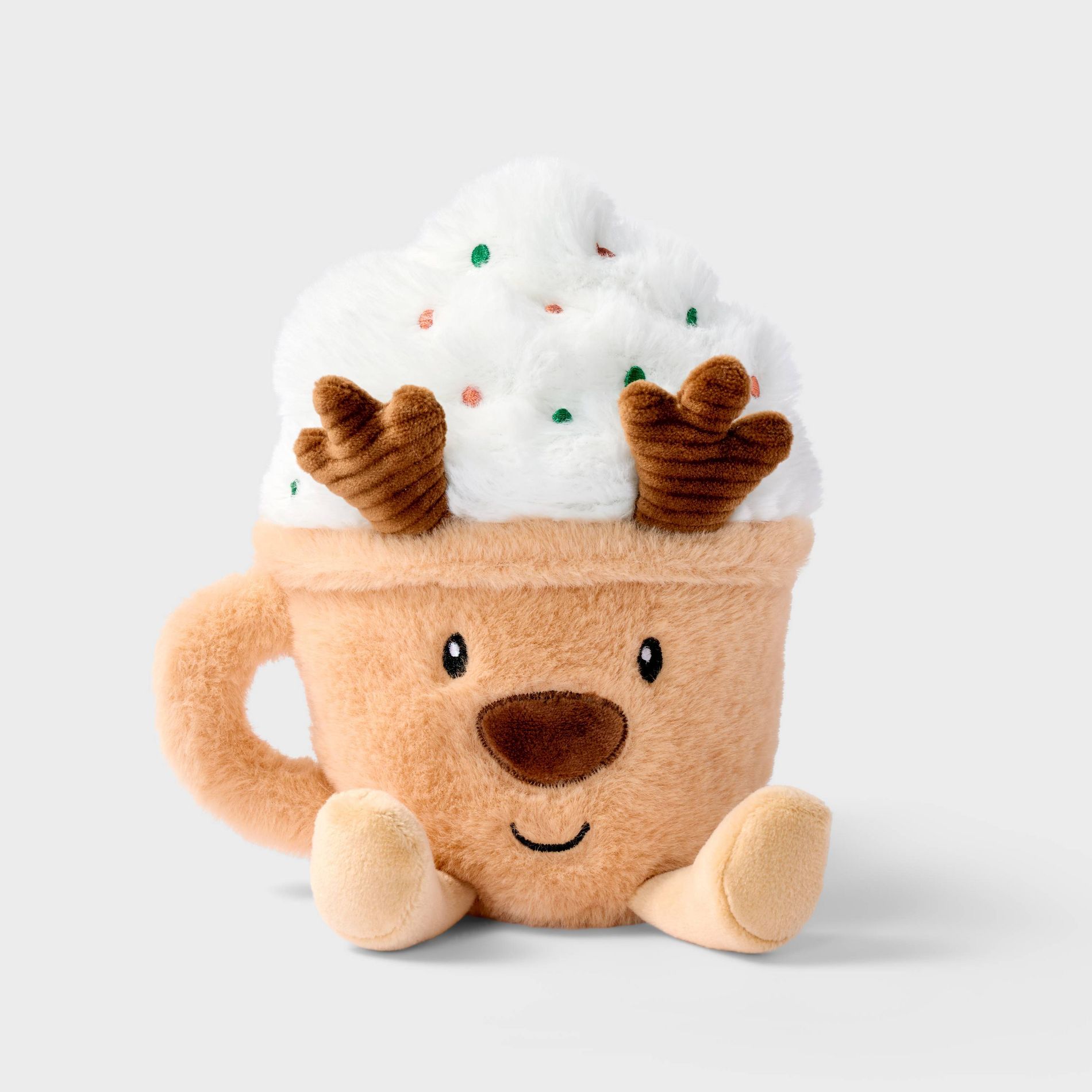 6.5" Hot Chocolate Reindeer Plush - Gigglescape™