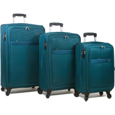 Dejuno Tuscany 3-piece Lightweight Spinner Luggage Set - Green : Target