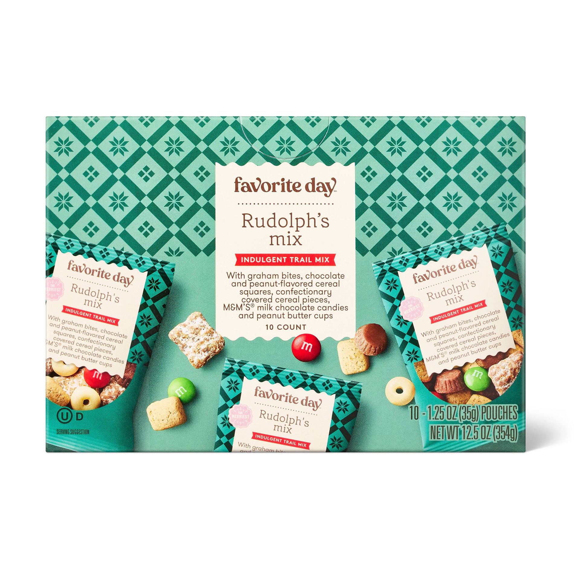 Christmas Rudolph's Snack Mix Multipack - 12.5oz - Favorite Day™
