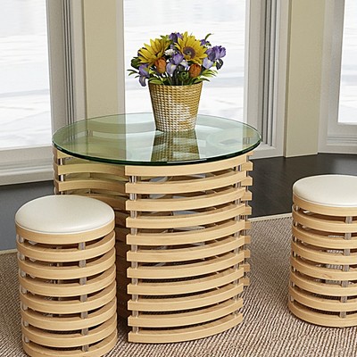 Bencmate Coffee Tables Round Glass Table Top For Living Room, Office, Tabletop Only, wear-resistant, heat-resistant, Clear, 20"*20"*0.24"